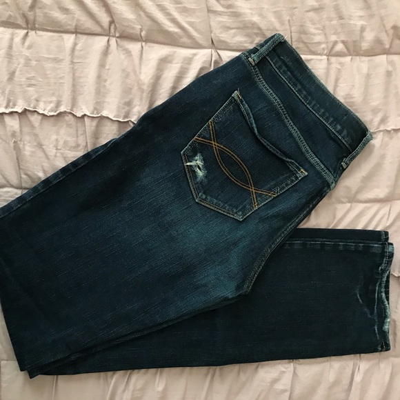Abercrombie and Fitch dark denim jeans size 6L - Picture 3 of 4